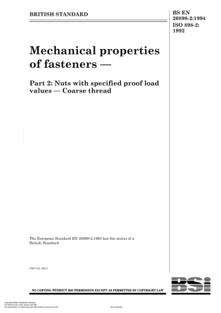BS EN 20898-2-1994 (1999) ISO 898-2-1992.pdf