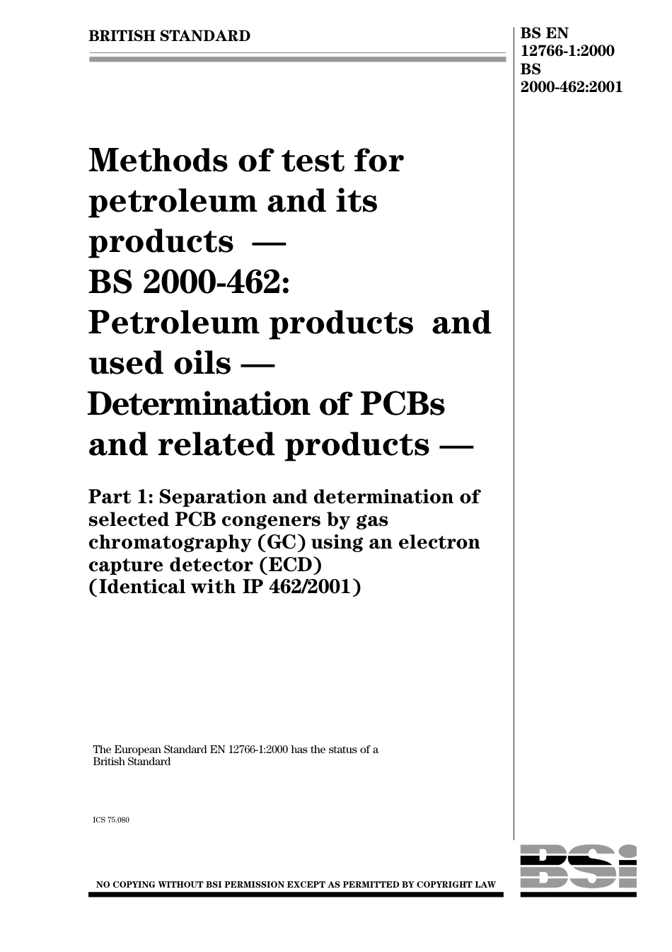 BS EN 12766-1-2000 (BS 2000-462-2001).pdf_第1页