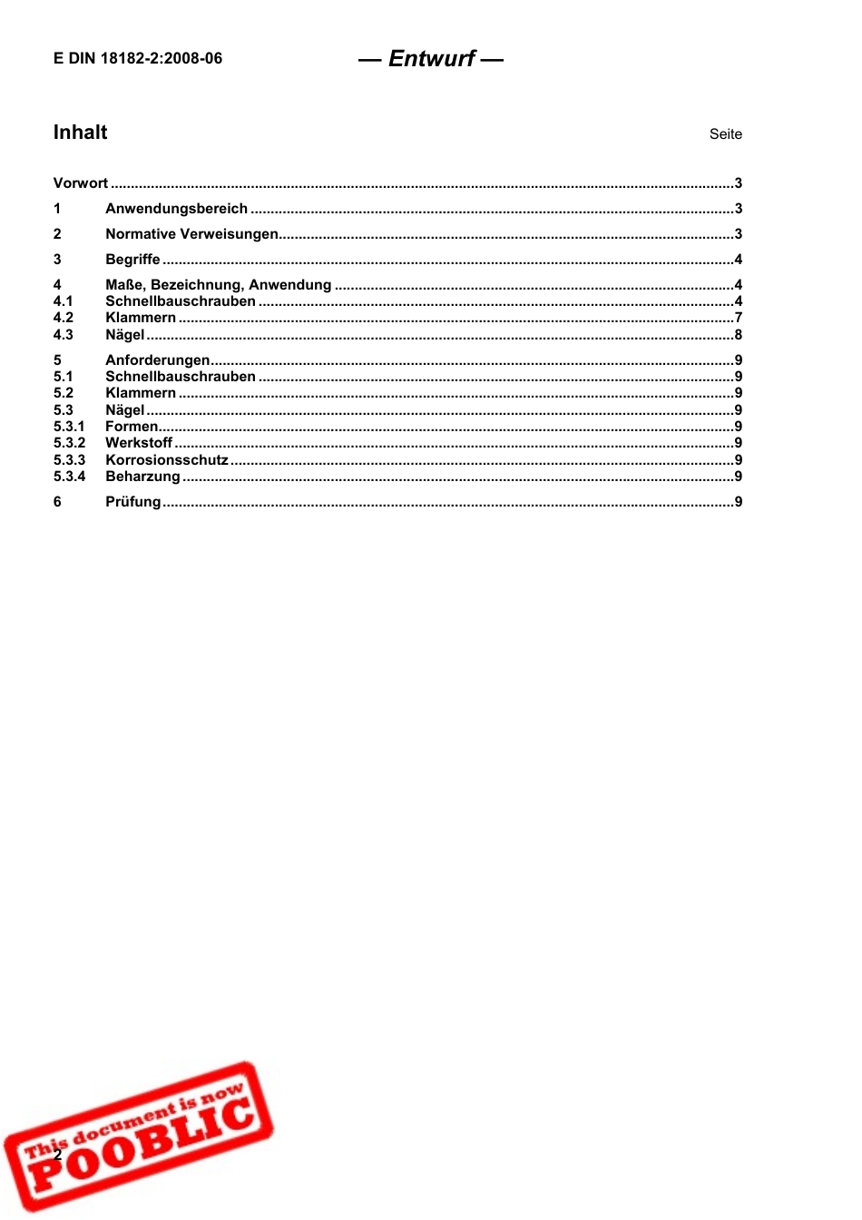 DIN 18182-2꞉2008 (DE) - Draft ᴾᴼᴼᴮᴸᴵᶜᴽ.pdf_第2页