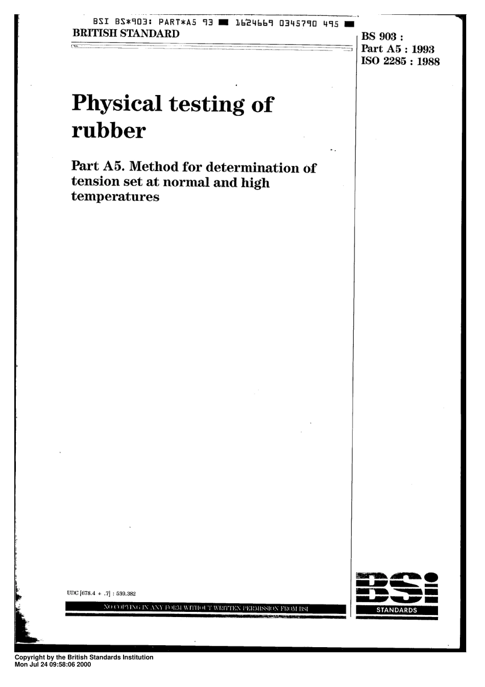 BS 00903-A5-1993 (ISO 2285-1988) scan.pdf_第1页