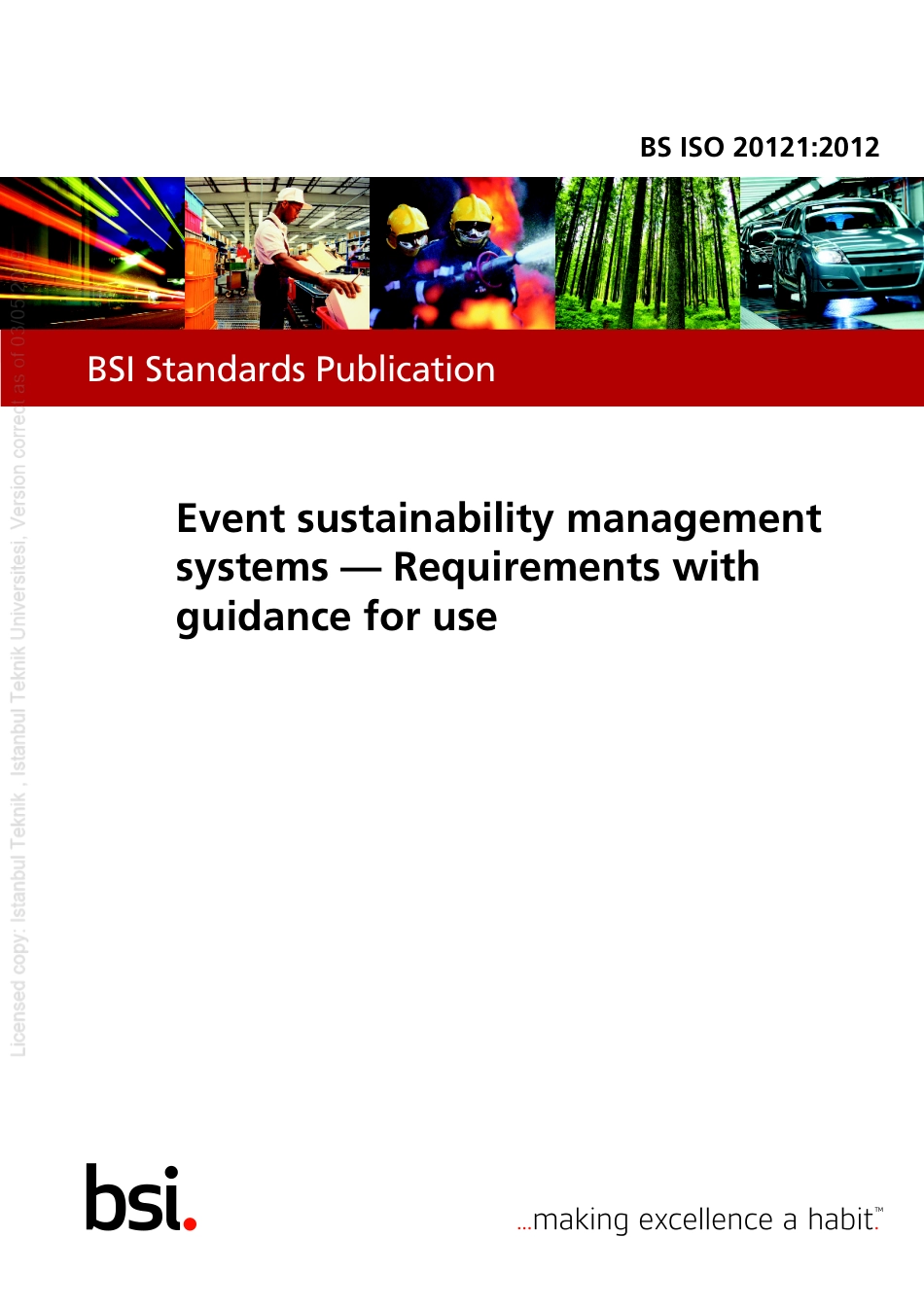 BS ISO 20121-2012--Event sustainability management.pdf_第1页