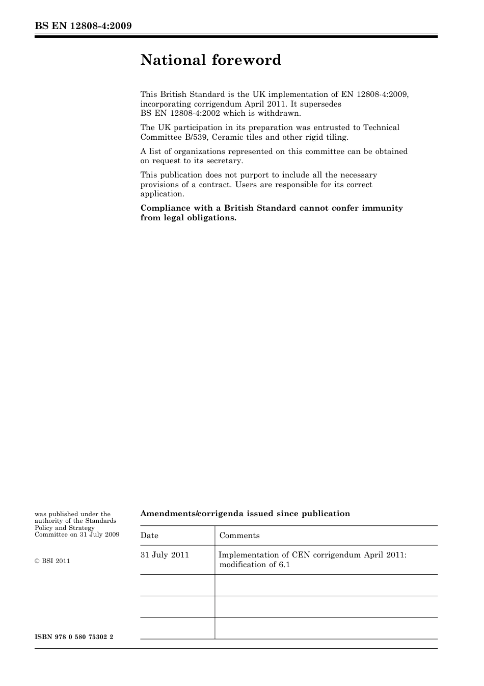 BS EN 12808-4-2009 (2011).pdf_第2页