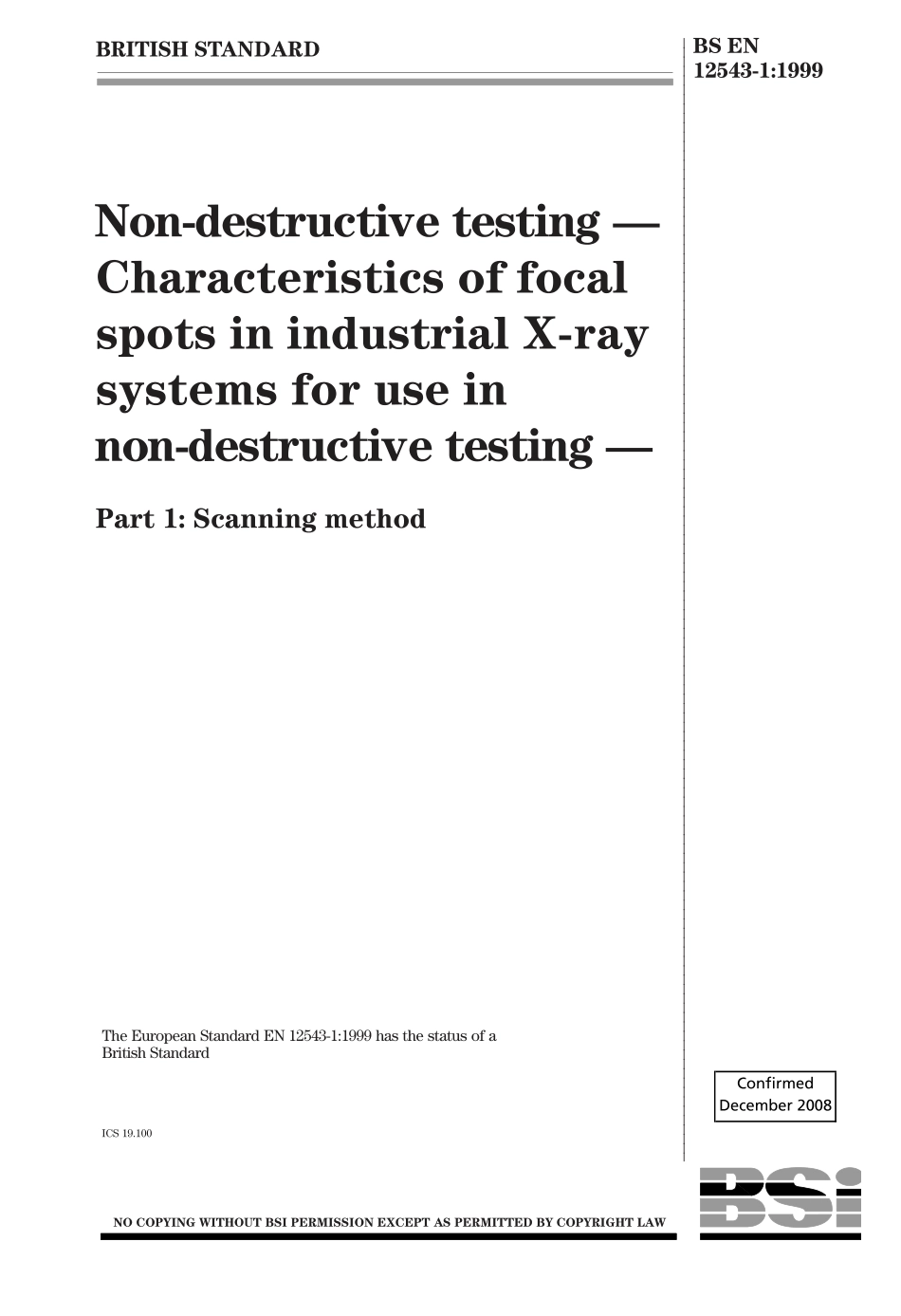 BS EN 12543-1-1999 (2008).pdf_第1页