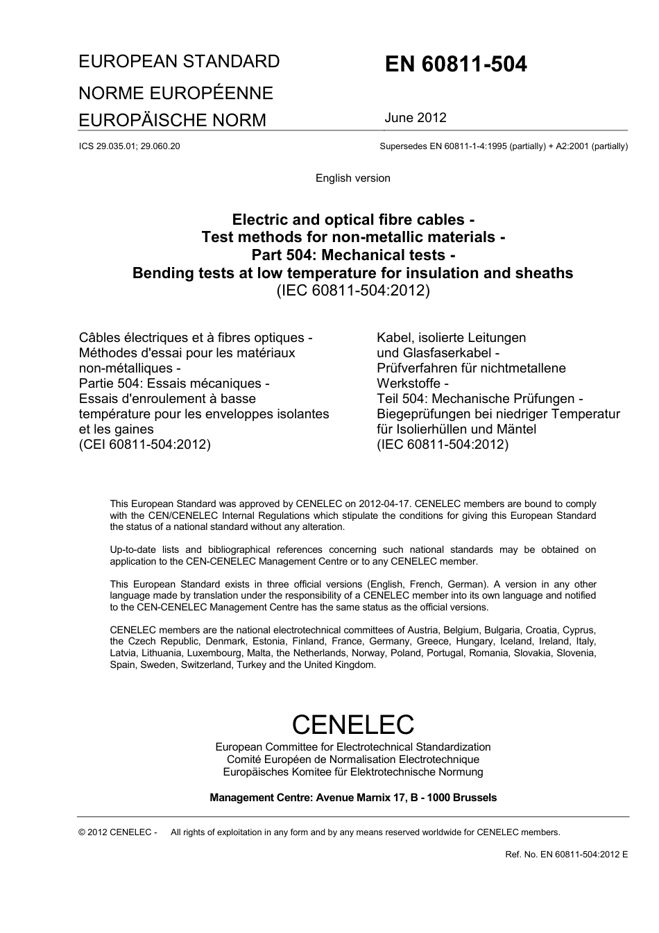 BS EN 60811-504-2012.pdf_第3页