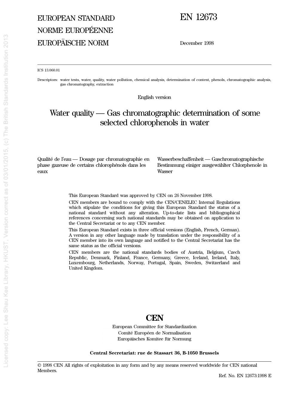 BS EN 12673-1999 (2008) BS 6068-2.65-1999.pdf_第3页