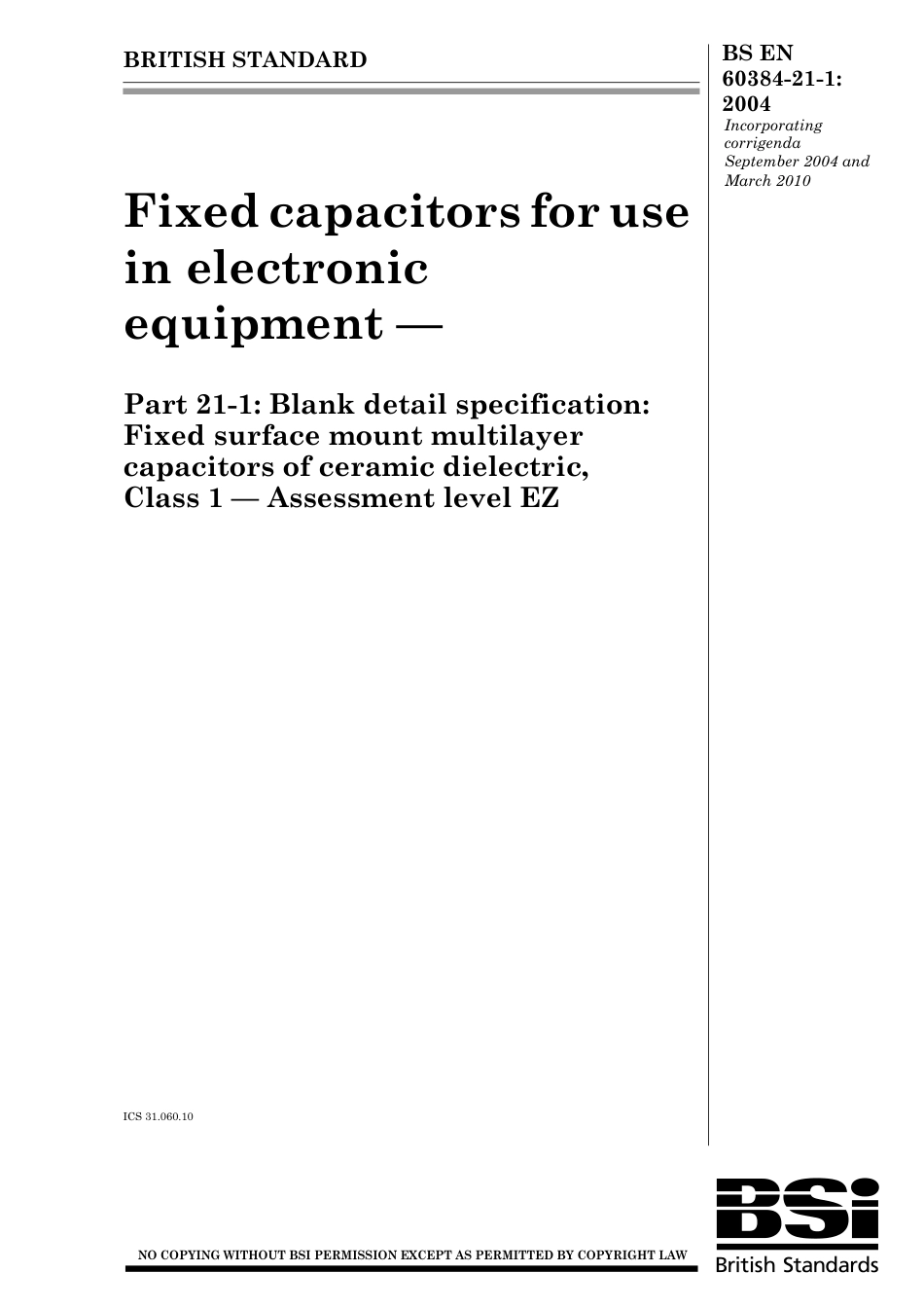 BS EN 60384-21-1-2004 (2010).pdf_第1页