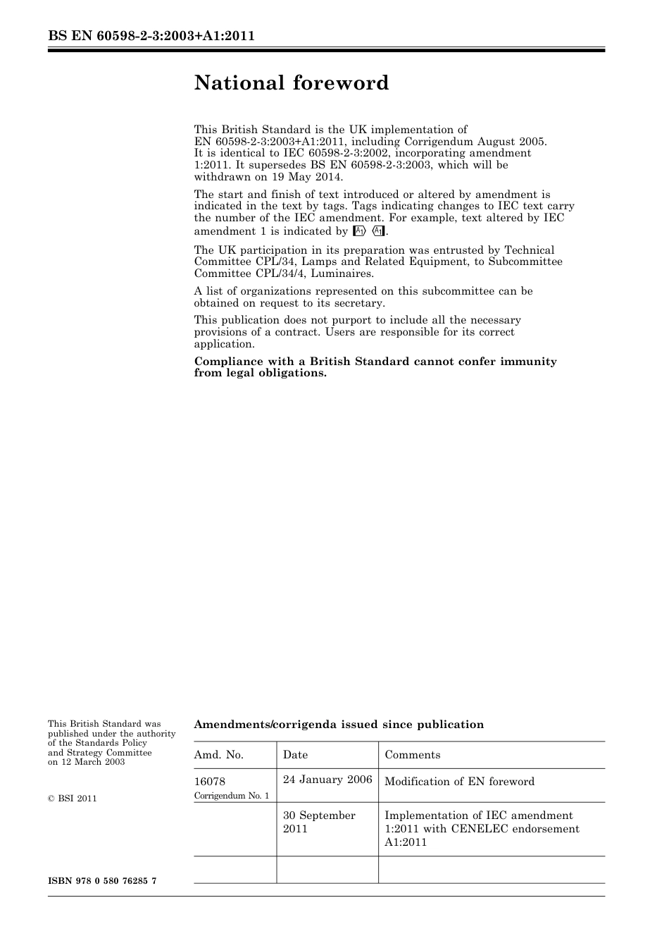 BS EN 60598-2-3-2003 + A1-2011.pdf_第2页