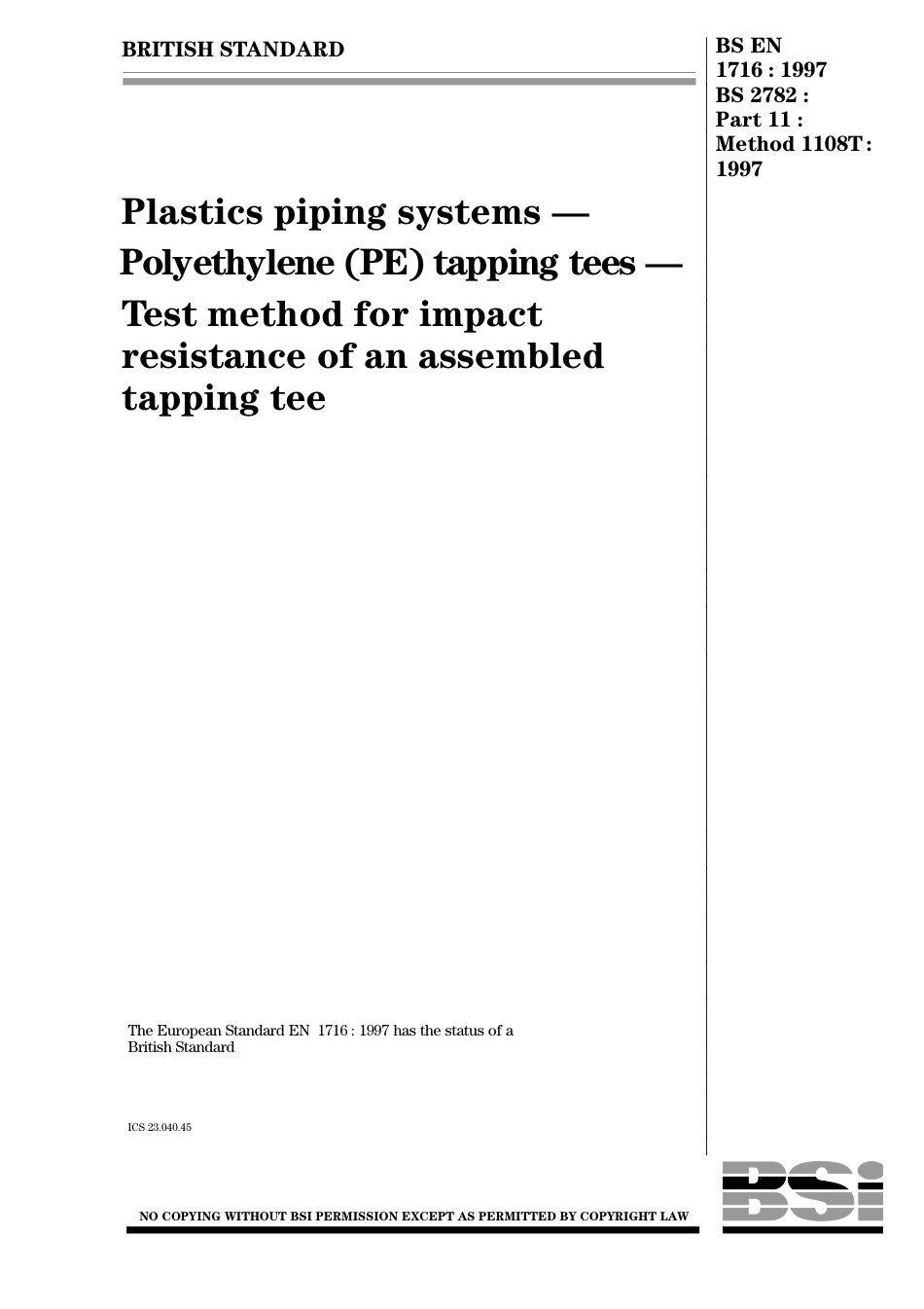 BS EN 01716-1997 (BS 2782-11 MTD 1108T-1997).pdf_第1页