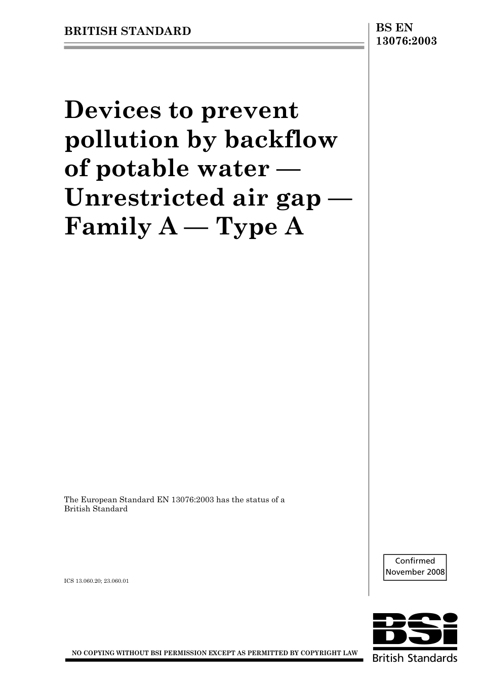 BS EN 13076-2003 (2008).pdf_第1页