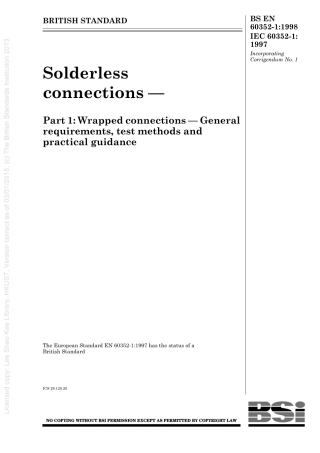 BS EN 60352-1-1998 (2000) IEC 60352-1-1997.pdf