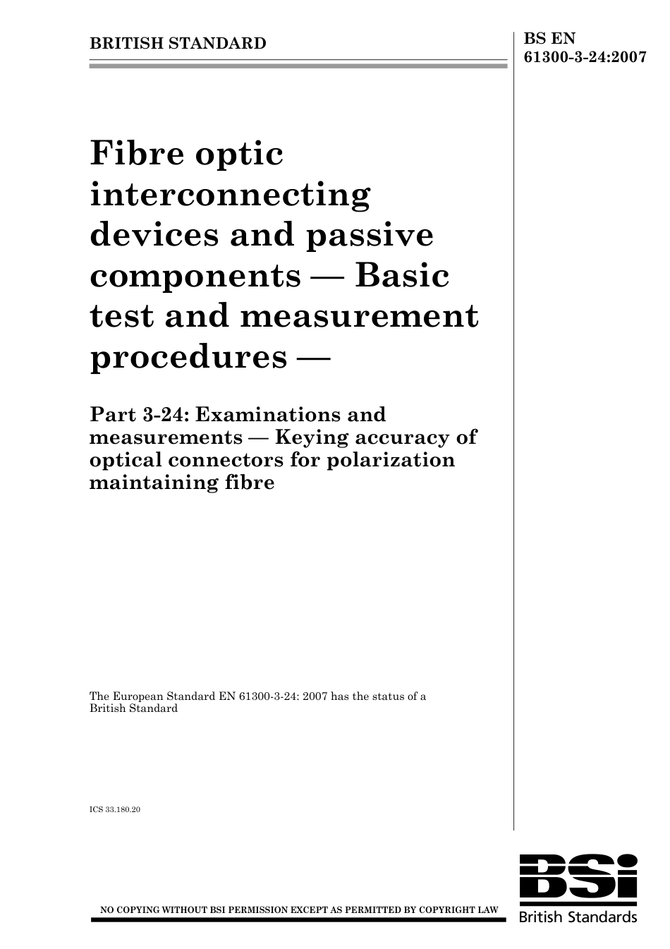 BS EN 61300-3-24-2007.pdf_第1页