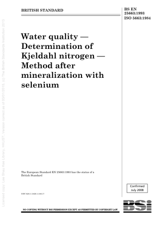 BS EN 25663-1993 (2008) ISO 5663-1984.pdf