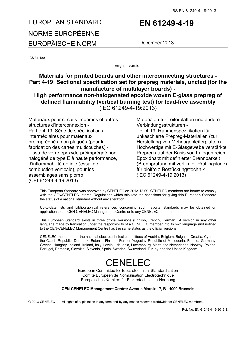 BS EN 61249-4-19-2013.pdf_第3页