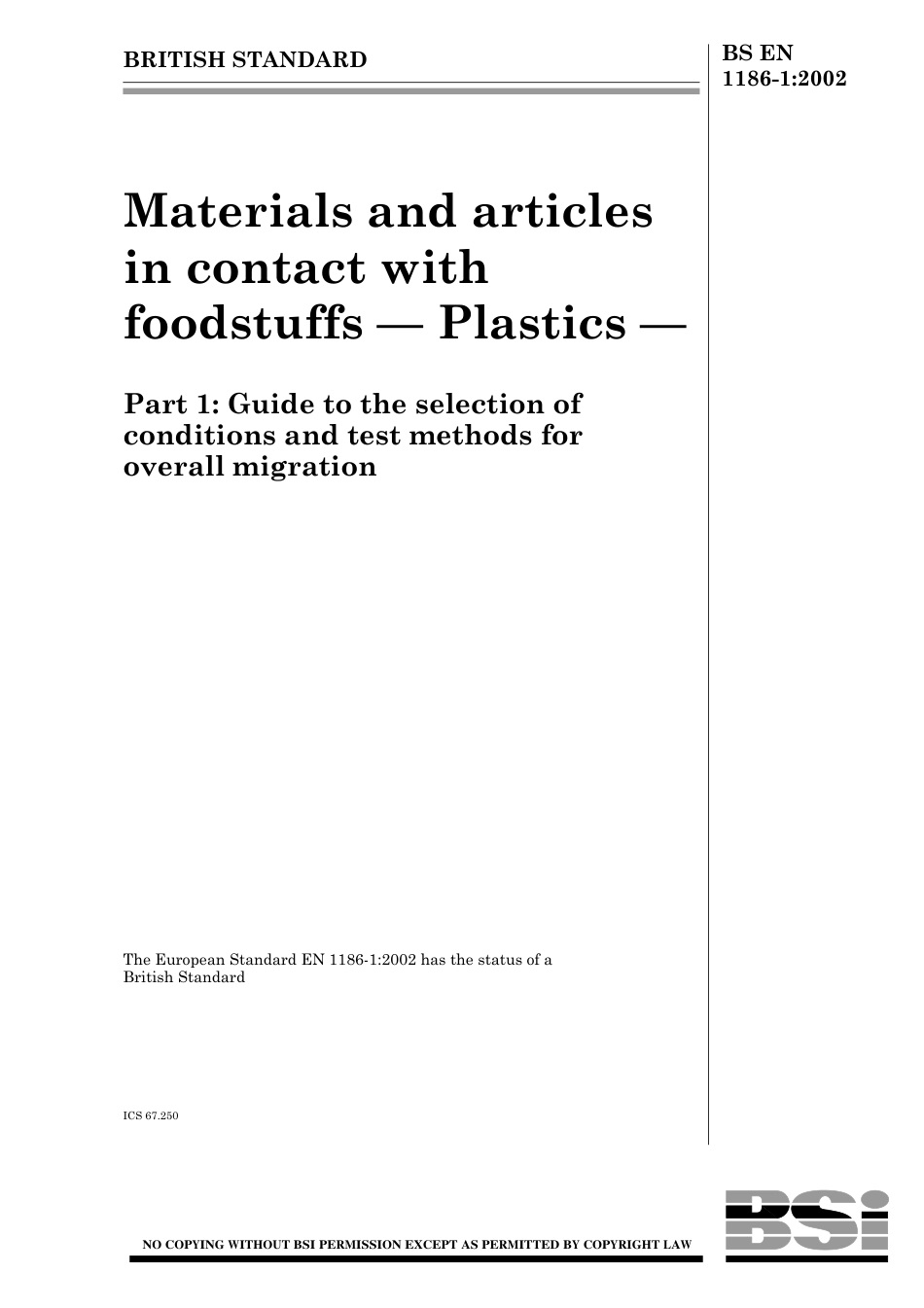 BS EN 01186-1-2002.pdf_第1页