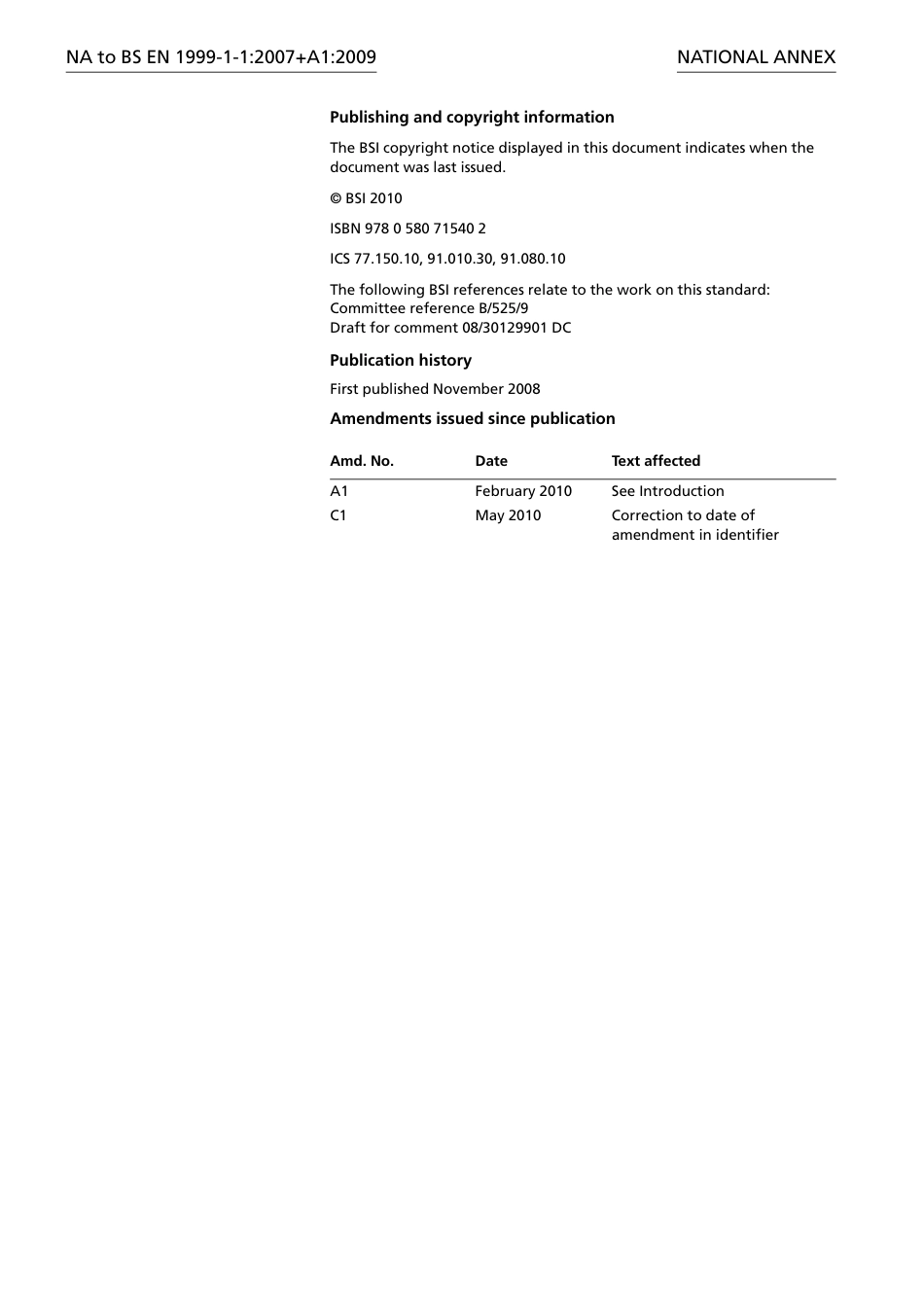 BS EN 01999-1-1-2007 + A1-2009 NA 2010.pdf_第2页