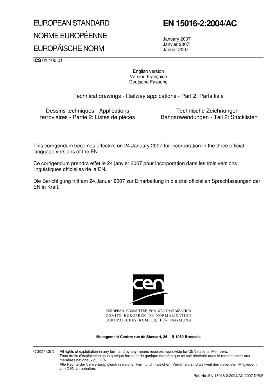 BS EN 15016-2 - 2007.pdf_第1页