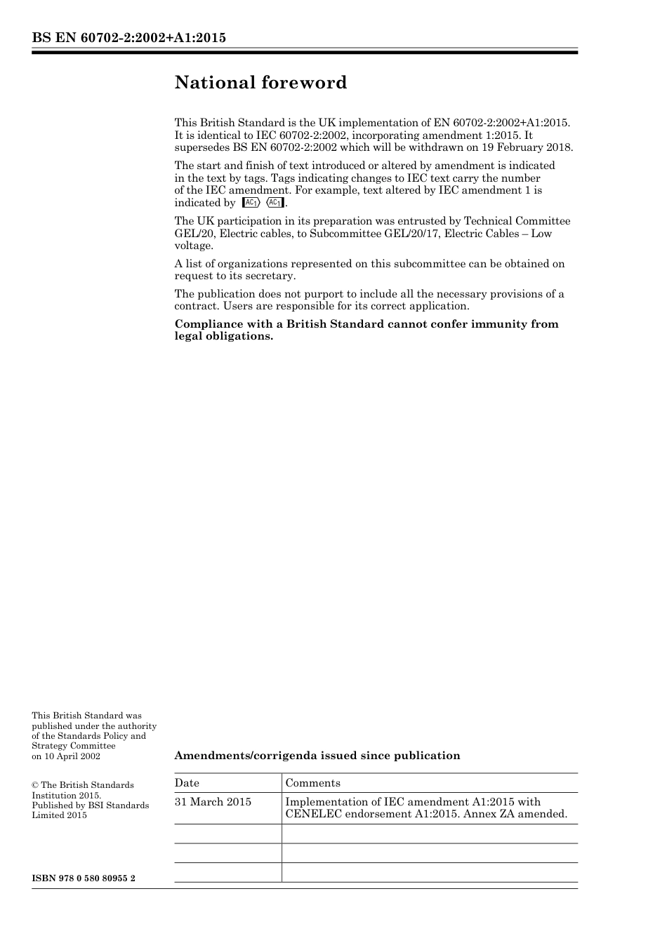 BS EN 60702-2-2002 + A1-2015.pdf_第2页