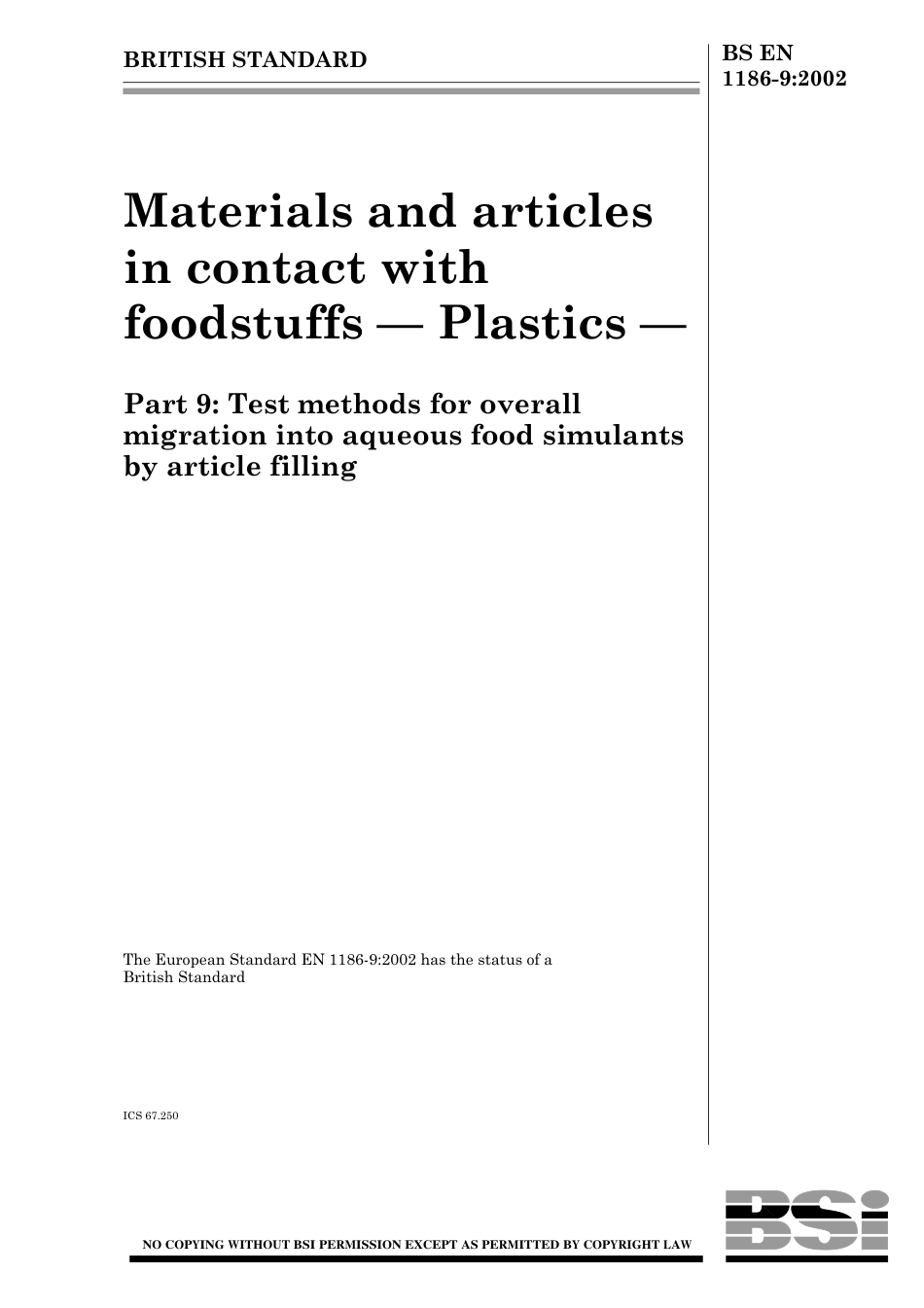 BS EN 01186-9-2002.pdf_第1页