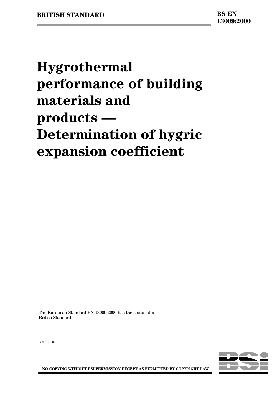 BS EN 13009-2000.pdf_第1页