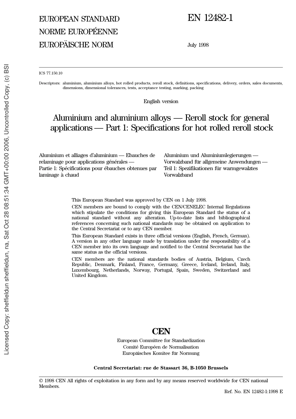 BS EN 12482-1-1998.pdf_第3页