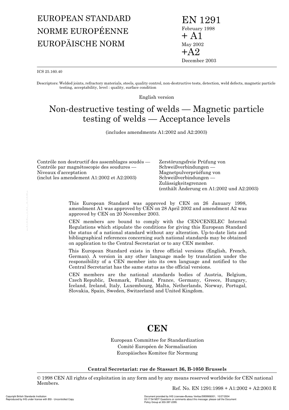 BS EN 01291-1998 (2004).pdf_第3页