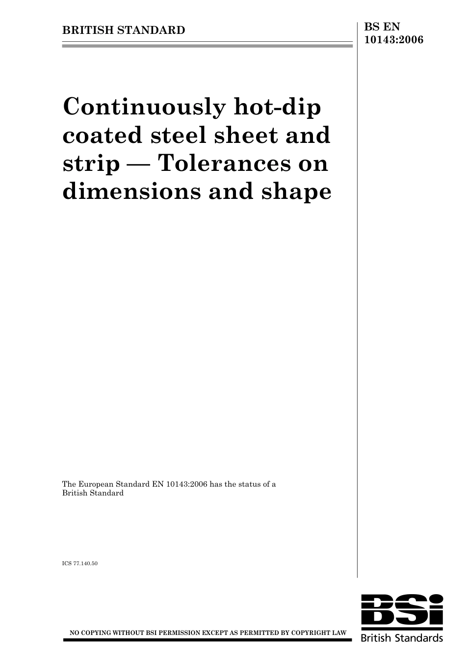 BS EN 10143-2006.pdf_第1页