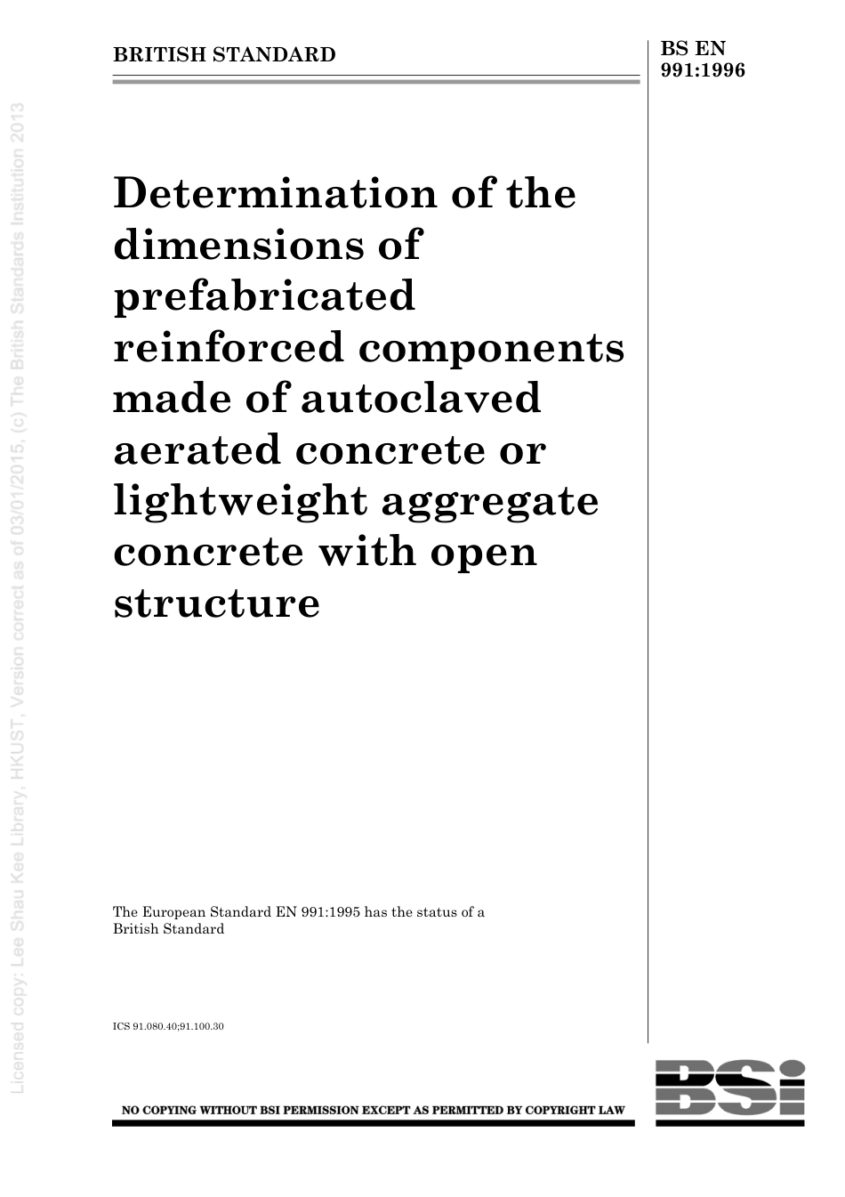 BS EN 00991-1996 (1999).pdf_第1页