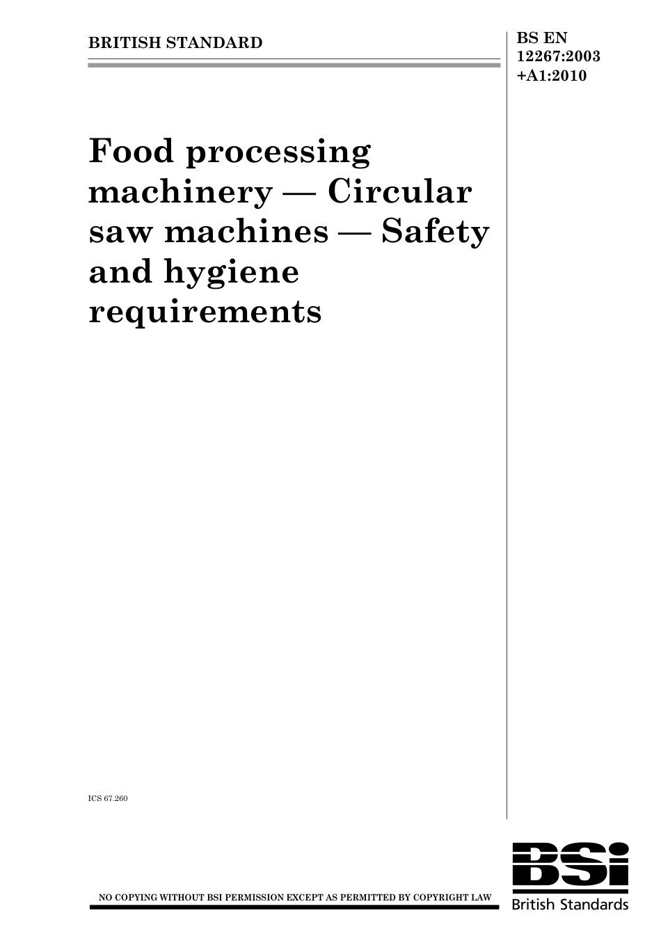 BS EN 12267-2003 + A1-2010.pdf_第1页