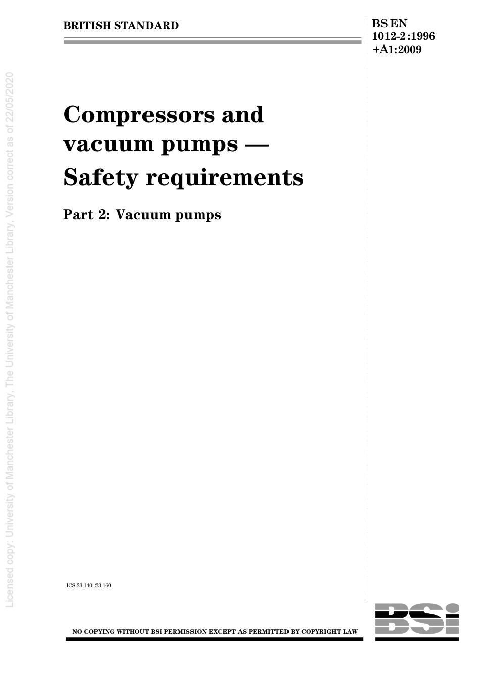 BS EN 01012-2-1996 + A1-2009.pdf_第1页