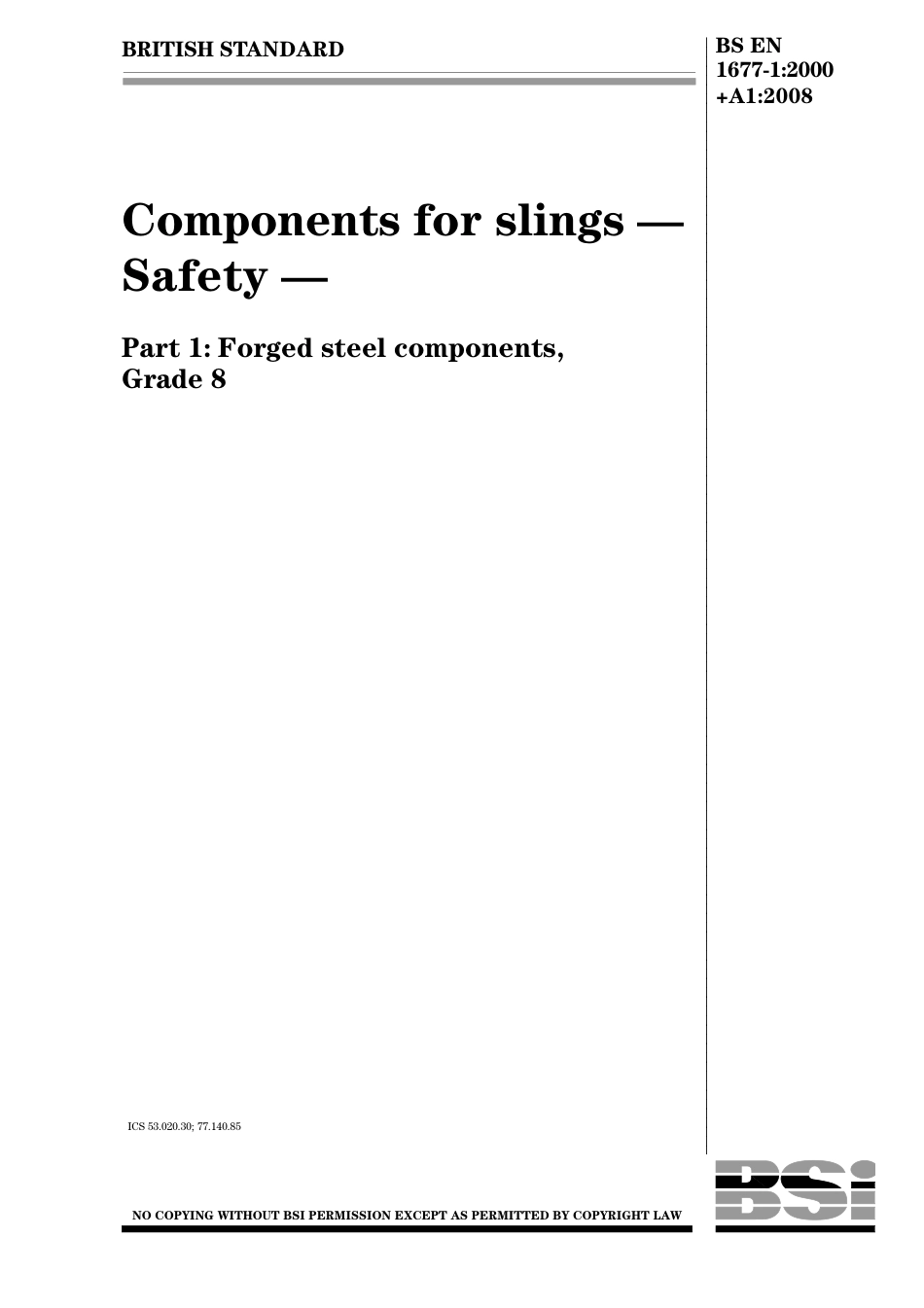 BS EN 01677-1-2000 + A1-2008.pdf_第1页