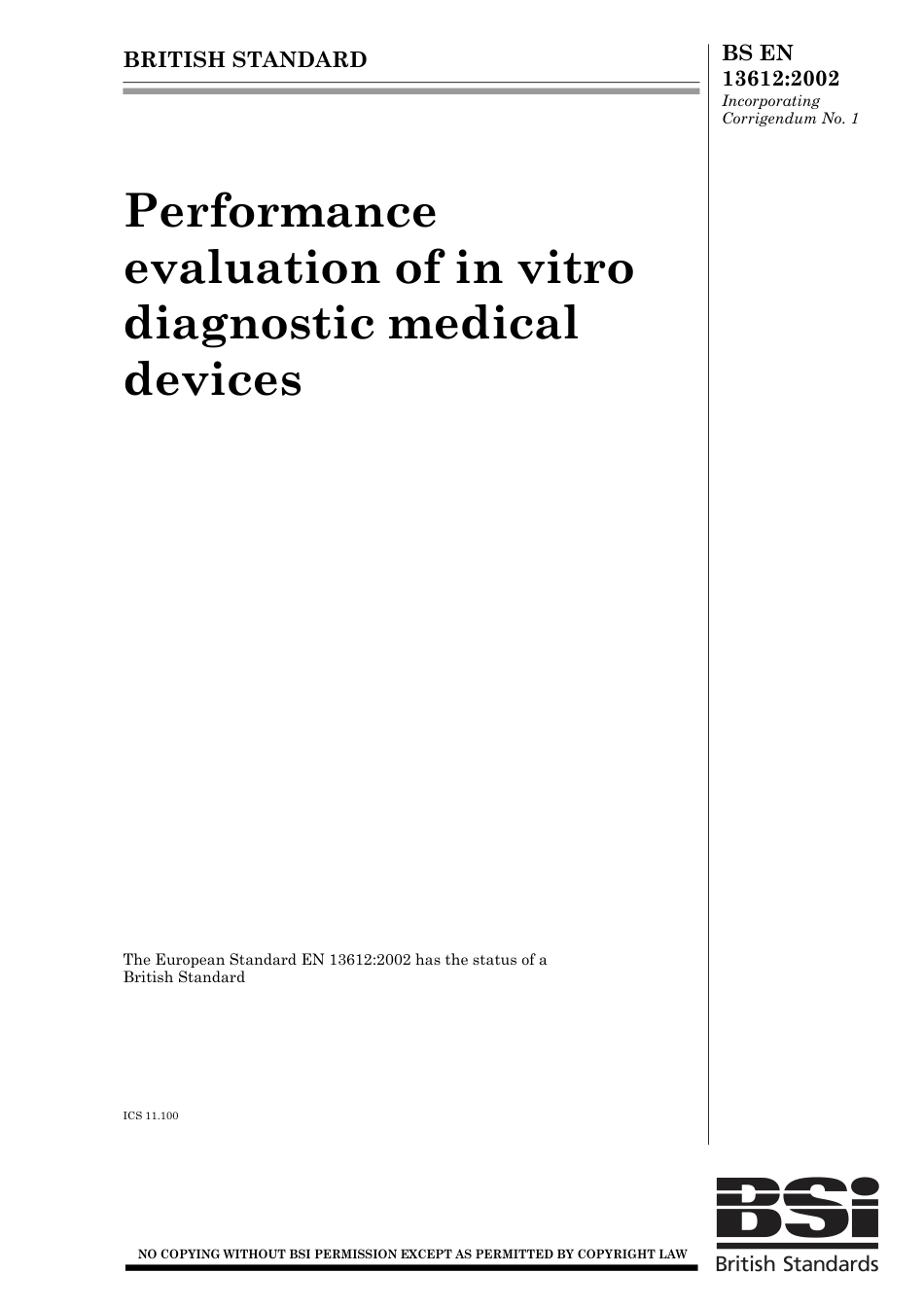 BS EN 13612-2002 (2003).pdf_第1页
