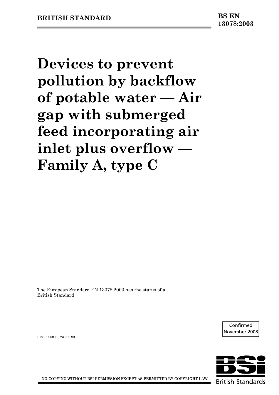 BS EN 13078-2003 (2008).pdf_第1页