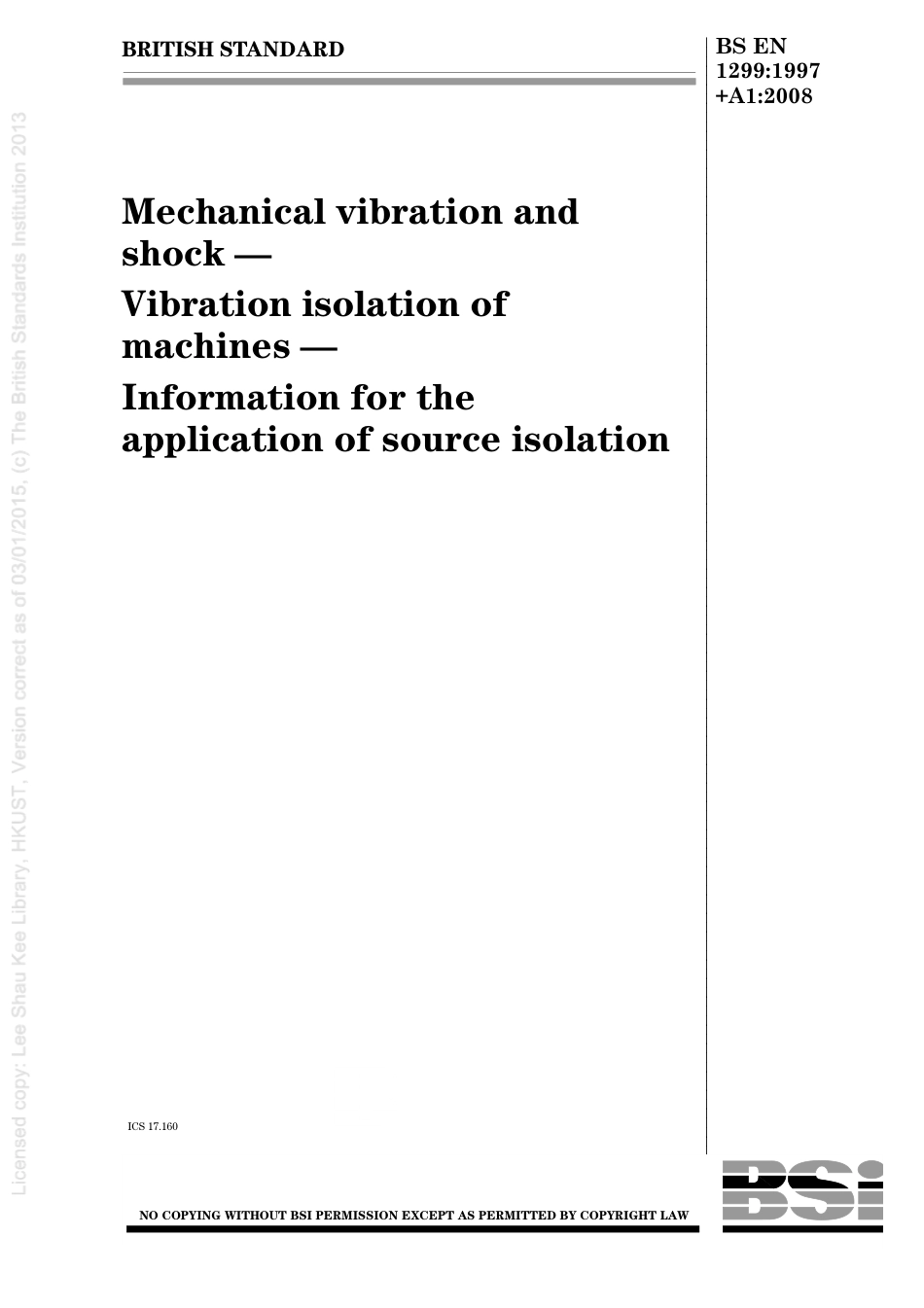 BS EN 01299-1997 + A1-2008 (2009).pdf_第1页