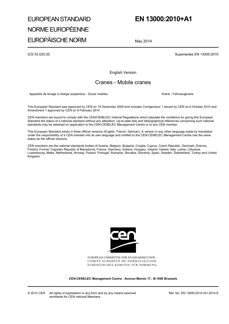 BS EN 13000-2010 + A1-2014.pdf_第3页