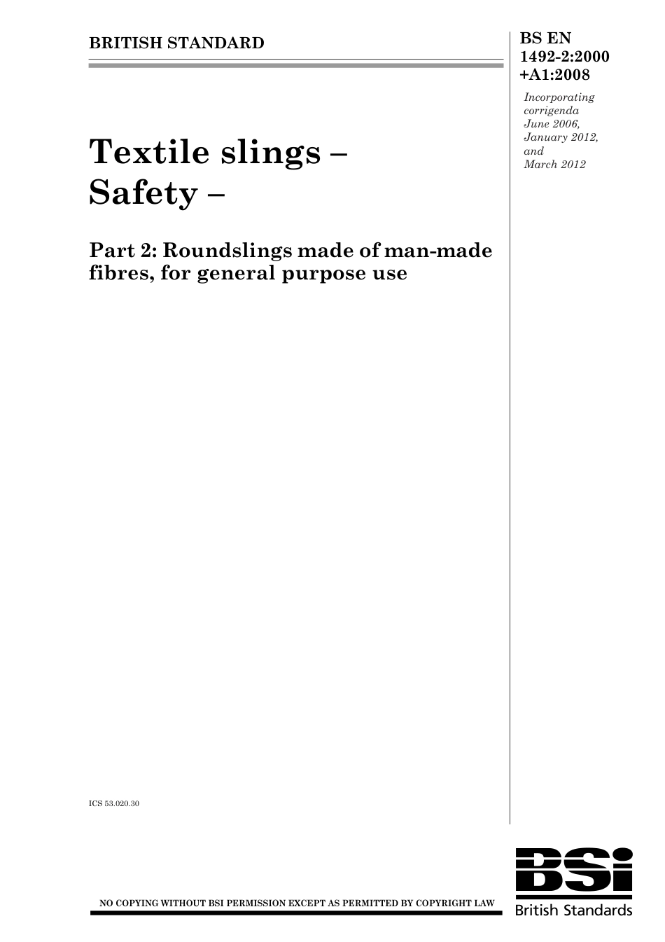 BS EN 01492-2-2000 + A1-2008 (2012).pdf_第1页