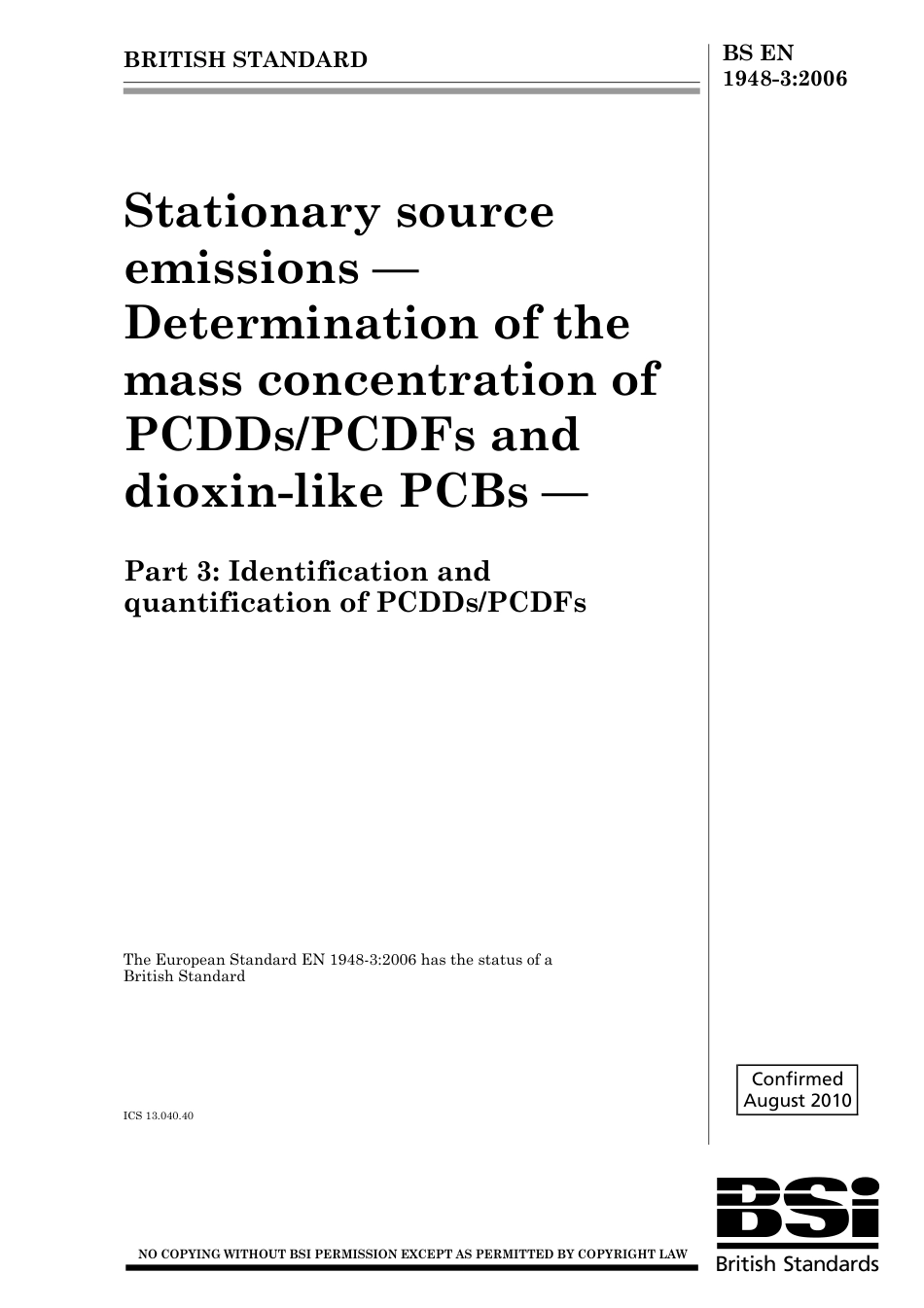 BS EN 01948-3-2006 (2010).pdf_第1页