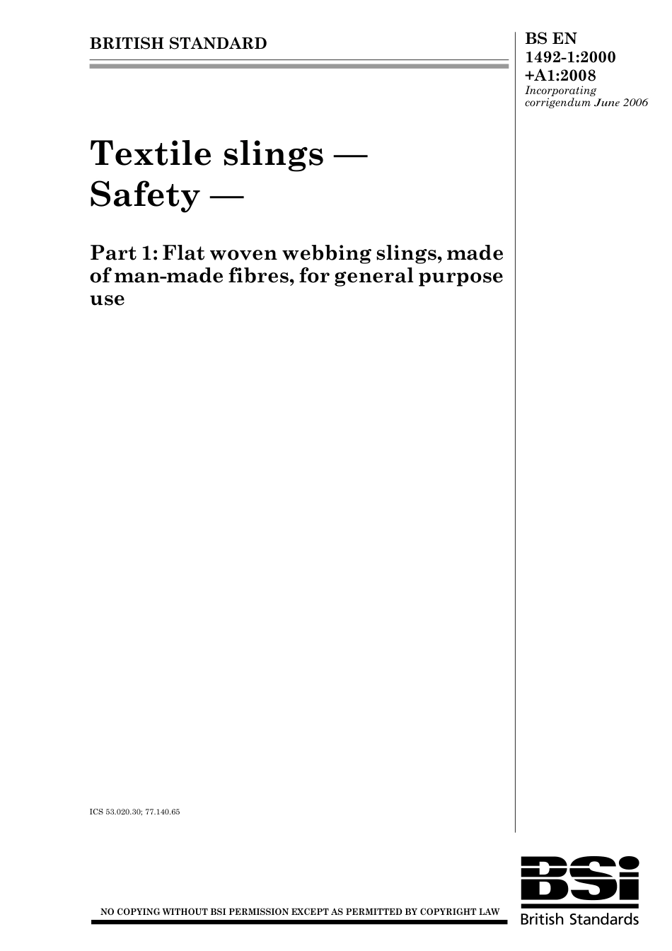 BS EN 01492-1-2000 + A1-2008.pdf_第1页
