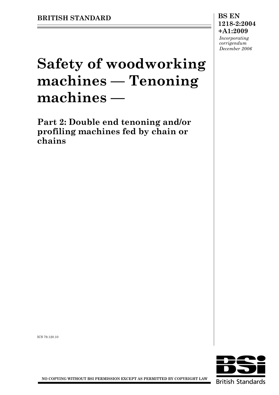 BS EN 01218-2-2004 + A1-2009.pdf_第1页