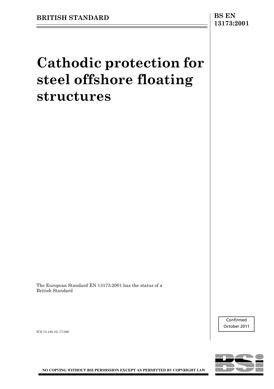 BS EN 13173-2001 (2011).pdf_第1页