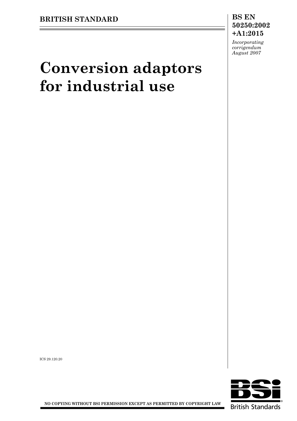 BS EN 50250-2002 + A1-2015.pdf_第1页