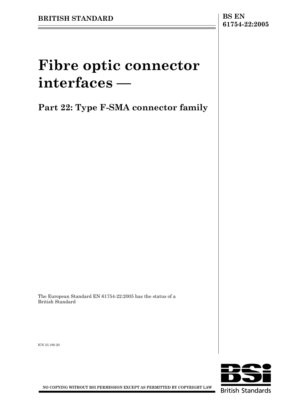 BS EN 61754-22-2005.pdf_第1页