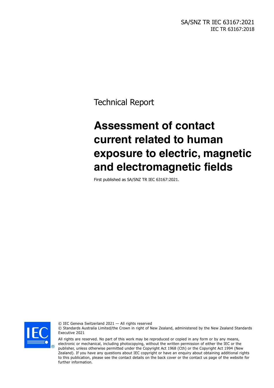 SA SNZ TR IEC 63167-2021.pdf_第3页