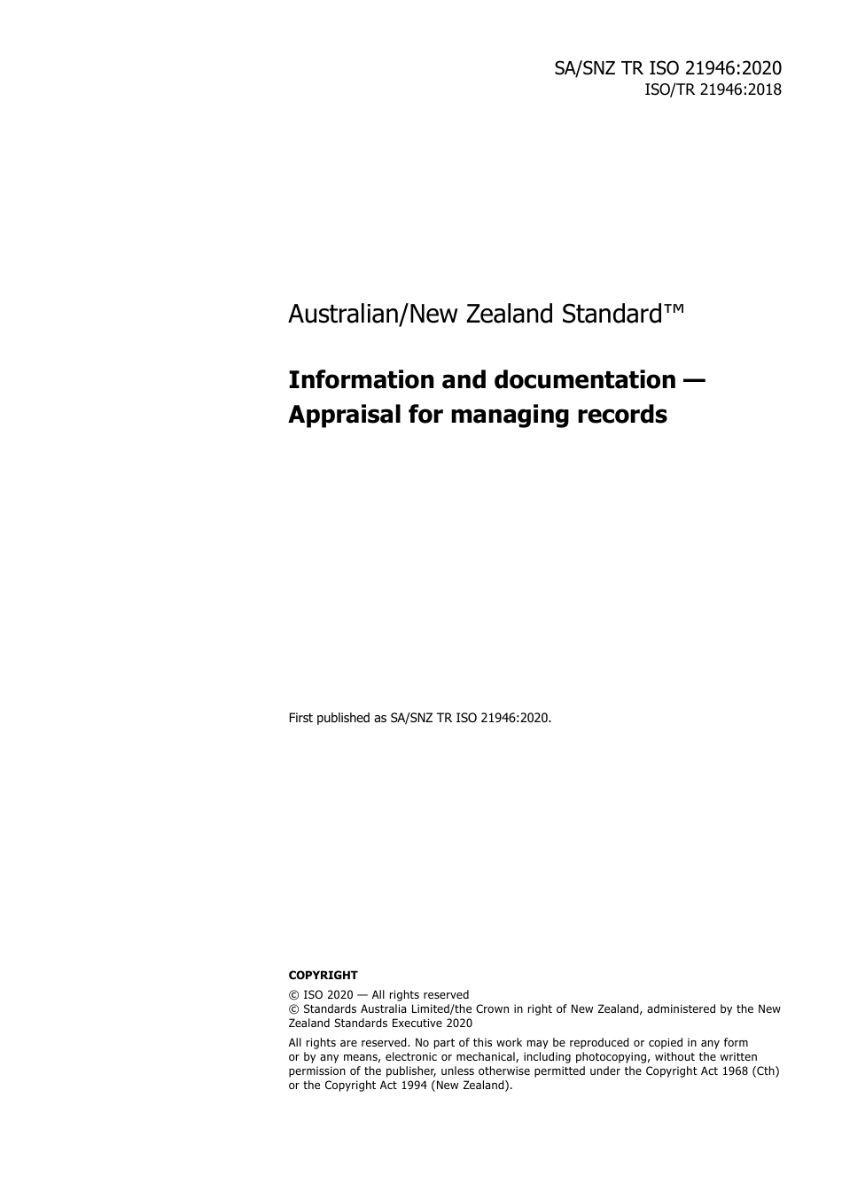 SA SNZ TR ISO 21946-2020.pdf_第3页