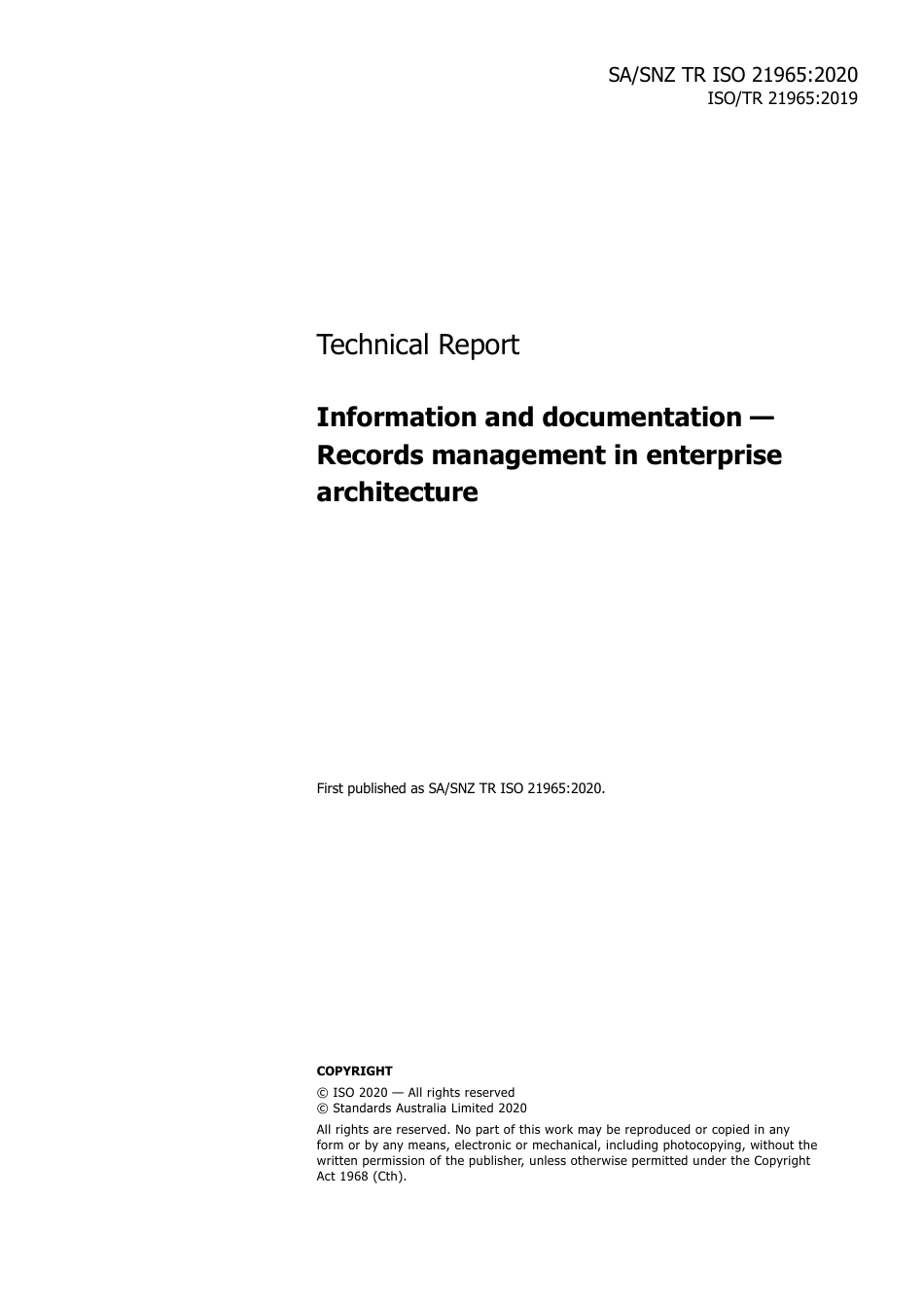 SA SNZ TR ISO 21965-2020.pdf_第3页