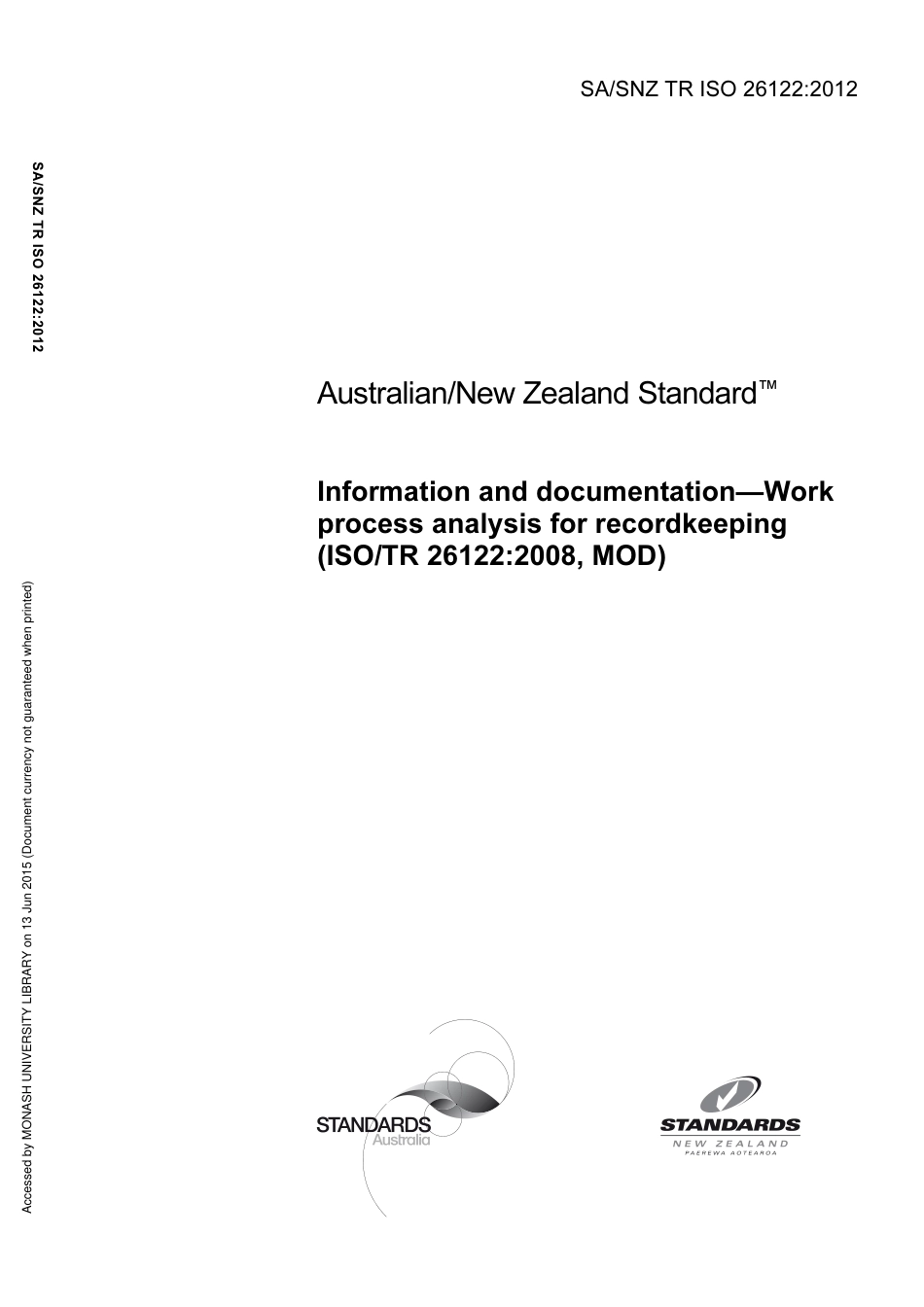 SA SNZ TR ISO 26122-2012.pdf_第1页