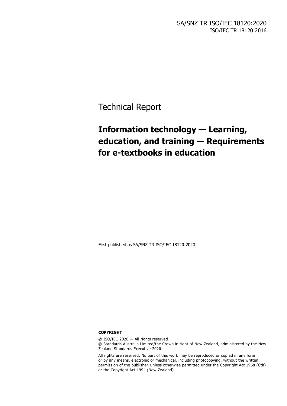 SA SNZ TR ISO IEC 18120-2020.pdf_第3页