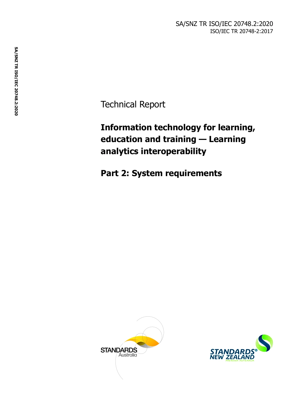 SA SNZ TR ISO IEC 20748.2-2020.pdf_第1页