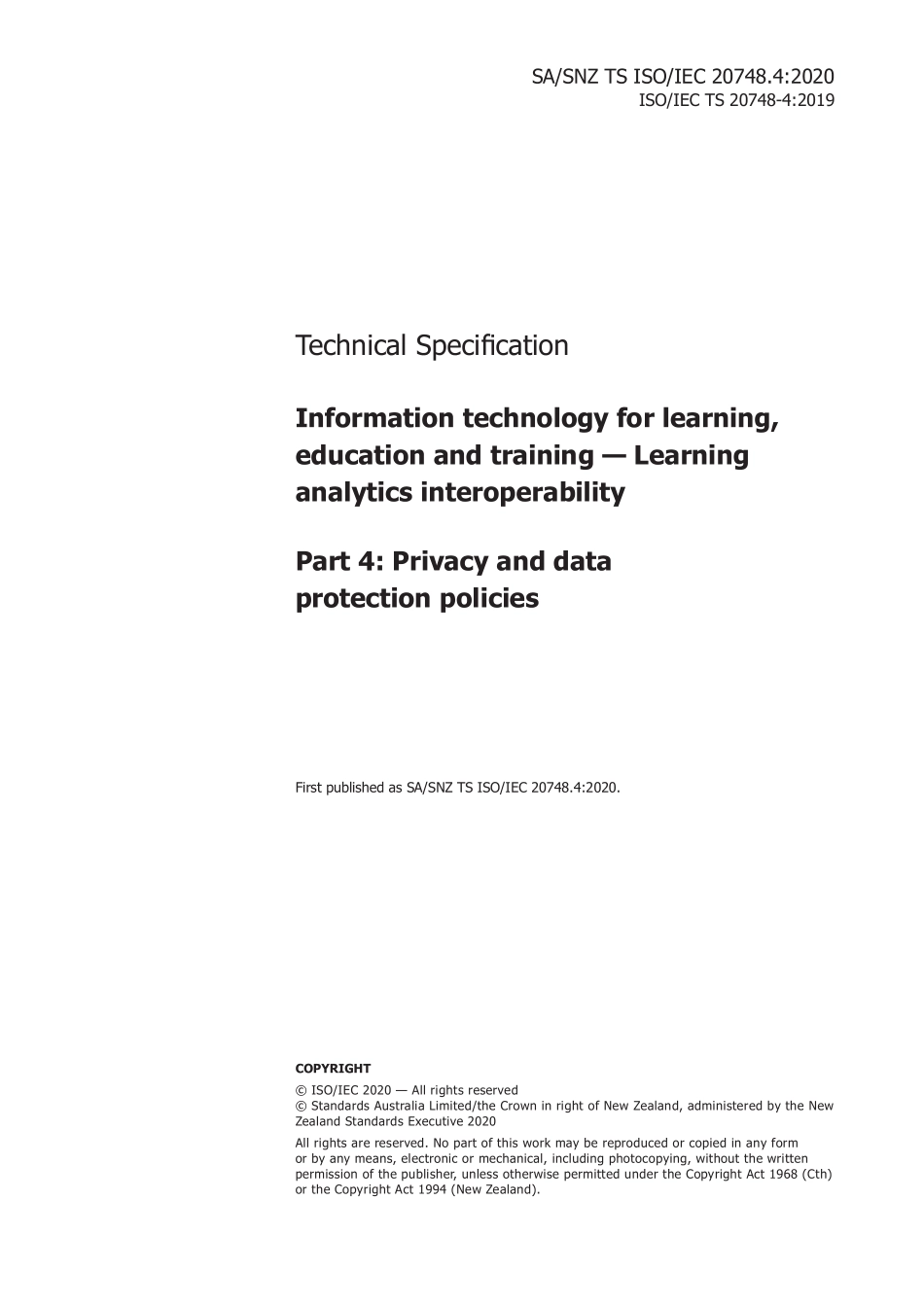 SA SNZ TR ISO IEC 20748.4-2020.pdf_第3页