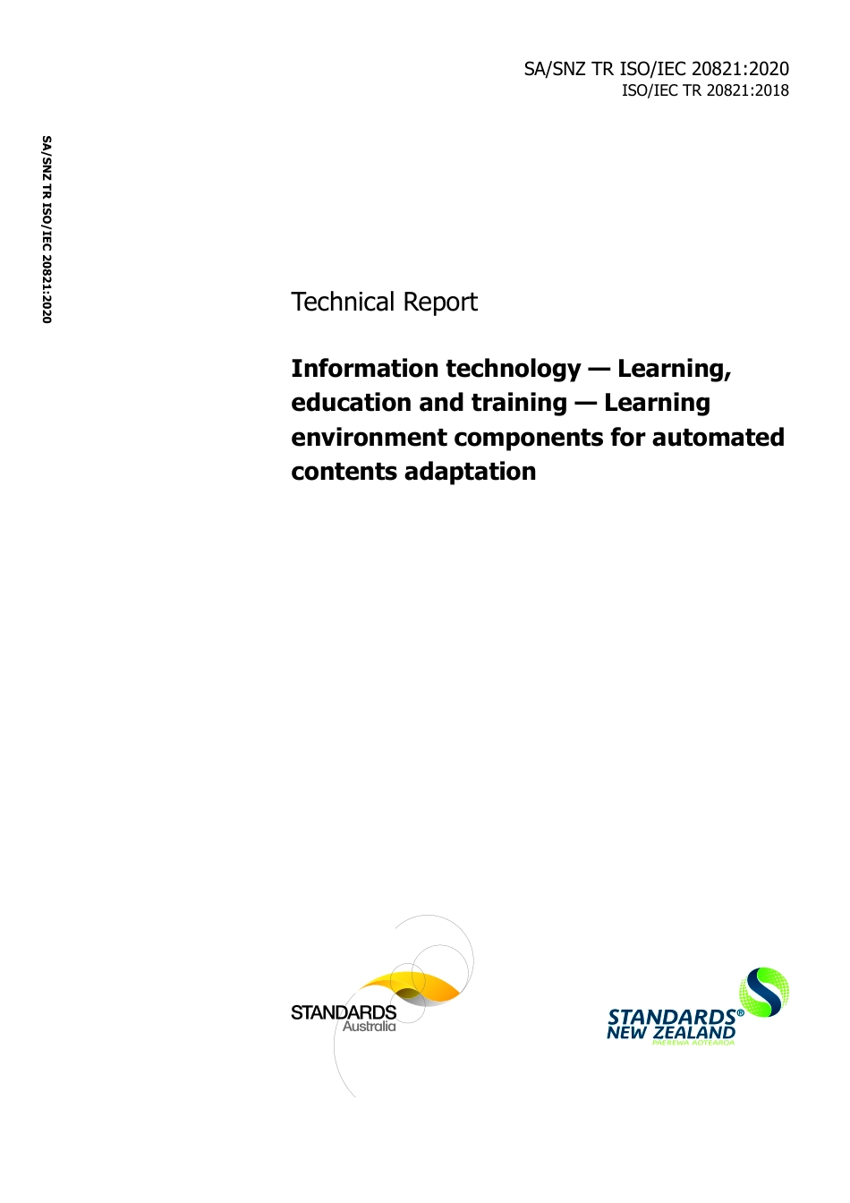 SA SNZ TR ISO IEC 20821-2020.pdf_第1页