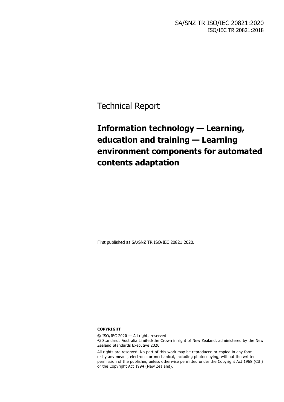 SA SNZ TR ISO IEC 20821-2020.pdf_第3页